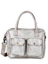 Leather Dandy Argento Business Bag Paul marius Gray argento DANDYARG