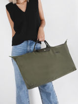 Longchamp Le pliage green Sacs de voyage Vert-vue-porte