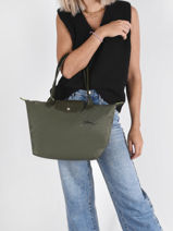 Longchamp Le pliage green Hobo bag Green-vue-porte
