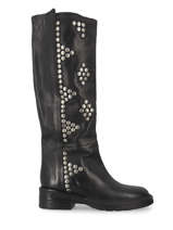 High boots in leather-SEMERDJIAN