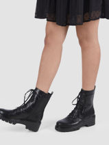 Boots jriso in leather-UNISA-vue-porte