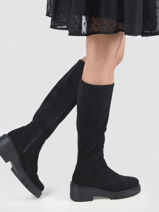 High boots jonja in leather-UNISA-vue-porte