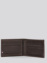 Wallet With Card Holder Leather Leather Etrier Brown oil EOIL740-vue-porte