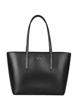Shoulder Bag A4 Chantaco Leather Lacoste Black chantaco NF3494KL
