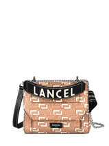 Small Leather Lancelgram Bag Lancel Brown lancelgram A11432