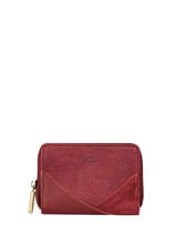 Leather Roma Wallet Mila louise Red vintage 3460SCV
