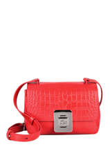 Leather Amelia Croco Crossbody Bag Lacoste Red amelia NF3592TU