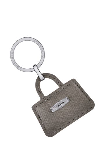 Longchamp Roseau Porte clés Gris-vue-porte