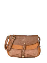 Leather Vintage Crossbody Bag Mila louise Brown vintage 3497SVE