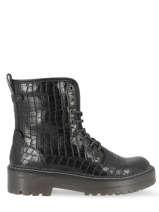 Bottines in leather-MUSTANG