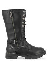 Leather lace-up boots-MUSTANG