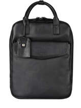 Leather Flandres Business Backpack Etrier Black flandres EFLA8271