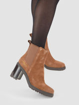Leather ankle boots th outdoor-TOMMY HILFIGER-vue-porte
