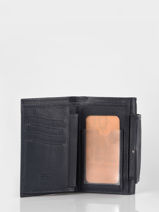 Wallet Leather Crinkles Blue caviar 15020-vue-porte