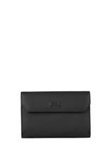 Wallet Leather Nathan baume Black grained 410N