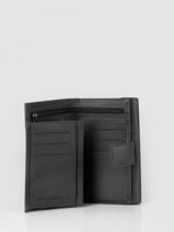 Wallet Leather Nathan baume Black grained 410N-vue-porte