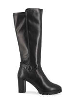 Leather boots with heel-TAMARIS