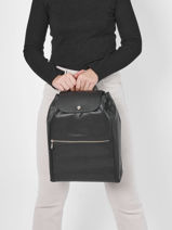 Longchamp Le foulonn Backpack Black-vue-porte
