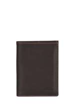 Wallet Card Holder Leather Etrier Brown oil EOIL748