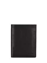 Wallet Card Holder Leather Etrier Black oil EOIL748