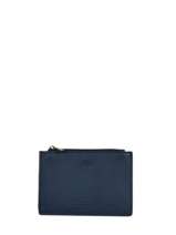 Zipped  Card Holder Leather Katana Blue marina 753122