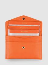 Wallet Leather Katana Orange marina 753104-vue-porte