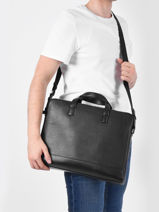 Leather Raphael Business Bag Le tanneur Black raphael TRAP4000-vue-porte