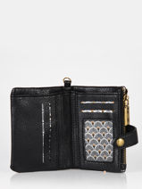Coin Purse With Card Holder Soft Miniprix Black soft 376-vue-porte