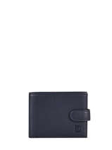 Wallet Leather Hexagona Blue soft 221050
