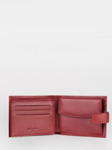 Wallet Leather Hexagona Red soft 221050-vue-porte