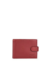 Wallet Leather Hexagona Red soft 221050