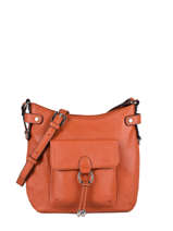 Shoulder Bag Confort Leather Hexagona Orange confort 465005