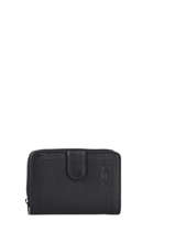 Wallet Leather Hexagona Black sauvage 418190