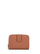 Wallet Leather Hexagona Brown sauvage 418190