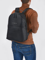 Business Backpack With 15" Laptop Sleeve Tommy hilfiger Blue essentiel AM07998-vue-porte