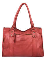 Shoulder Bag Cow Leather Basilic pepper Red cow BCOW31