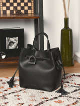 Leather Blazer Bucket Bag Etrier Black blazer EBLA004M