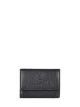 Leather Foulonn� Wallet Yves renard Black foulonne 2335