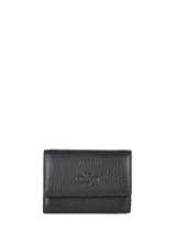 Leather Foulonn Wallet Yves renard Black foulonne 2335