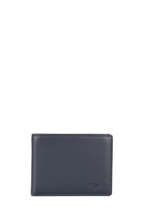 Wallet Leather Yves renard Blue foulonne 2372