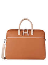 Business Bag Serena With 15" Laptop Sleeve Hexagona Brown serena business 589049
