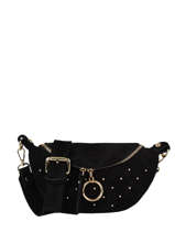 Leather Velvet Studs Belt Bag Milano velvet VE21102