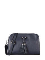 Leather Caviar Crossbody Bag Milano Blue caviar CA21101