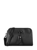 Leather Caviar Crossbody Bag Milano Black caviar CA21101
