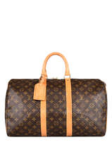 Preloved Louis Vuitton Duffle Bag Keepall 45 Monogram Brand connection Brown louis vuitton 87