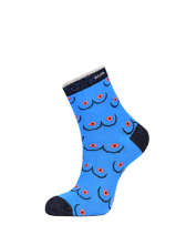Socks Mariana Salome Cabaia Blue socks SAL-vue-porte