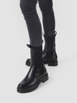 Chelsea boots in leather-MJUS-vue-porte