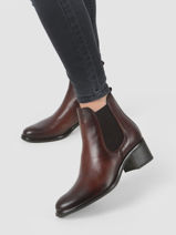 Leather ankle boots-TAMARIS-vue-porte