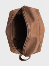 Leather Joseph Toiletry Bag Arthur & aston Brown marco 17-vue-porte