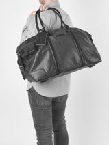 Leather Joseph Carry-on Travel Bag Arthur & aston Black marco 18-vue-porte